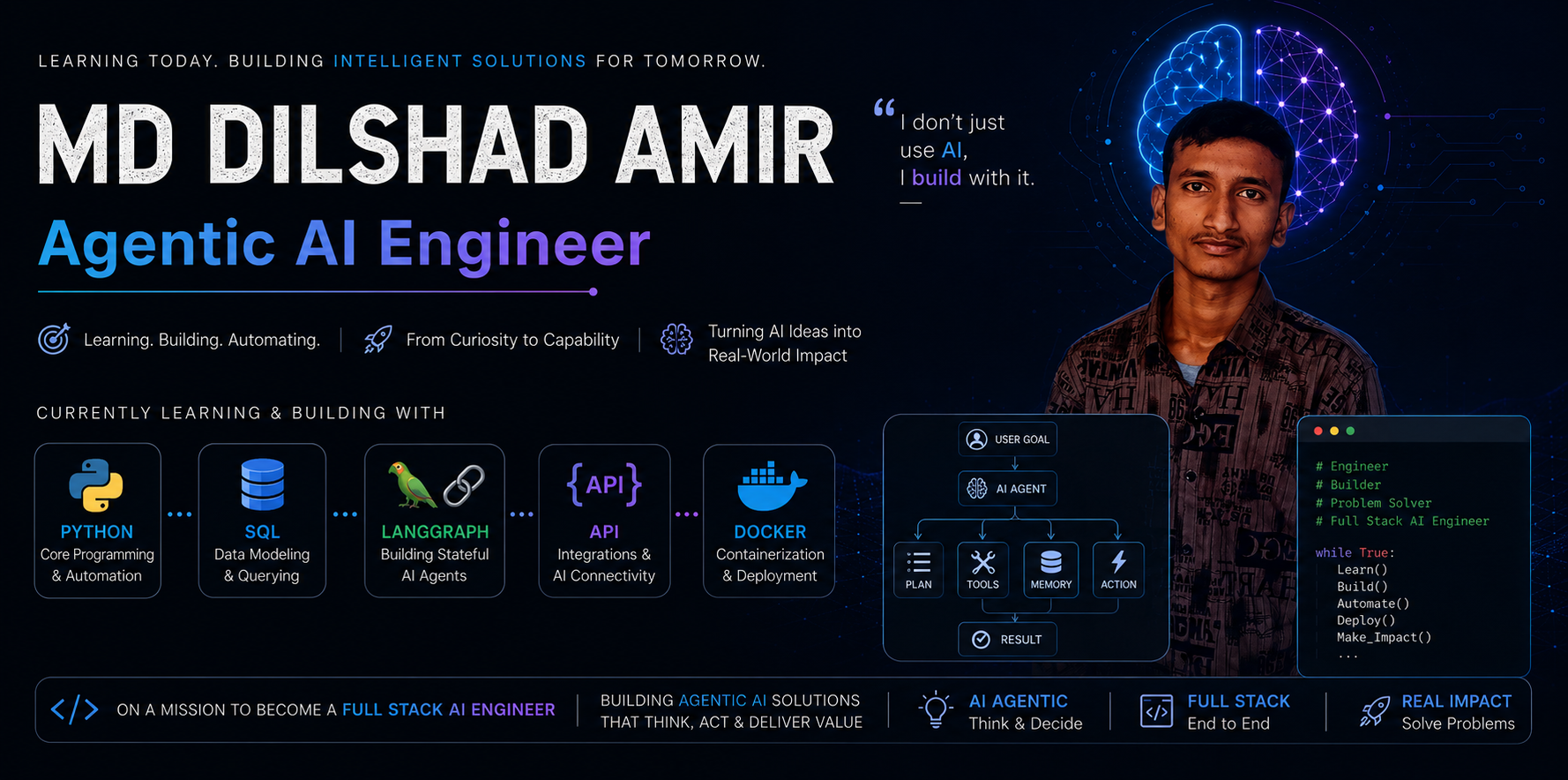 MD Dilshad Amir | Agentic AI Engineer